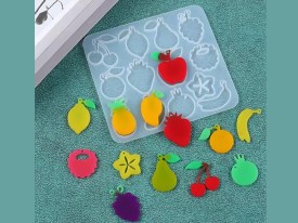 Molde silicona 13 frutas surtidas